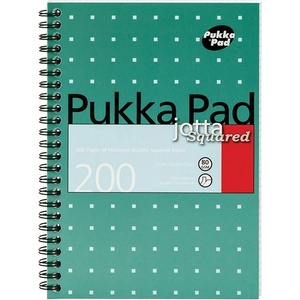 Pukka Pad Спирална тетрадка на каре pukka pad a/4 200 листа Металик тюркоаз 26004 (26004)