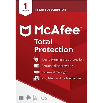 McAfee Total Protection 1 lic. 12 mes.