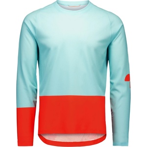 POC Мъжка фланелка с дълъг ръкав за колоездене POC Motion Air L/S Jersey Cycling jersey - Lazurite Blue / Carnelian Orange - размер XL (056-3686-0815)