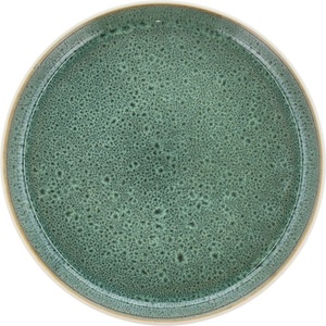 Bitz Бяла/зелена десертна глинена чиния ø 21 cm Gastro White/Green - Bitz (37549)