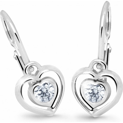 Cutie Jewellery dětské srdíčkové náušnice C2752-10-X-2 tyrkysová