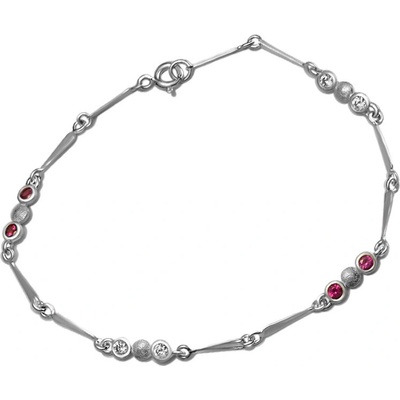 Zlatnictví Zlatíčko zlatý náramek se zirkony 211.00009