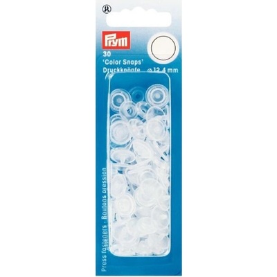 Prym Patentky plastové 12,4 mm, transparentní lesklé