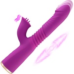 HISMITH HSG007 Conner Telescopic Dual Stimulation Vibrator Purple