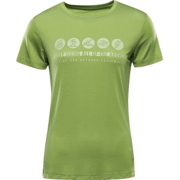 ALPINE PRO Дамска функционална тениска с антибактериална обработка ALPINE PRO LYORA peridot вариант pa ALPINE PRO | Zelen | ЖЕНИ | S