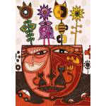 Magnolia - Puzzle Surrealist Cat - 1 000 piese
