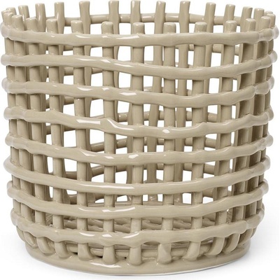 Ferm Living Кошница за съхранение Ferm Living керамика 21 см кашмирен цвят (1104263774)