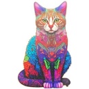 Ostatné stavebnice Kruzzel 22878 Drevené puzzle mačka 130 ks