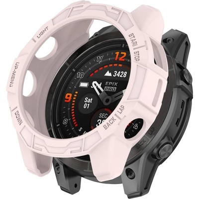 PROTEMIO 78492 TPU HALF COVER Kryt pro Garmin Epix Pro 42mm / Epix Pro Gen2 42mm světle růžový