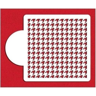 Stencil na dort pro airbrush 15x15cm Houndstooth Designer Stencils