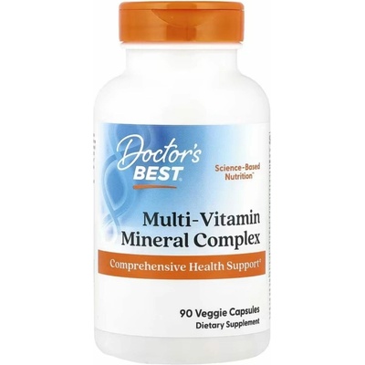 Doctor's Best Multi-Vitamín s Vitashine D3 a Quatrefolic 90 Veg Capsules