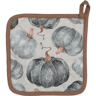 Clayre & Eef bavlnená Chňapka podložka s tekvicami Country Style Pumpkin 20 x 20 cm