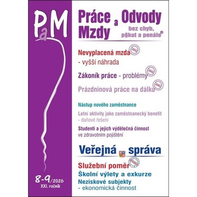 Práce a mzdy 8-9/2026