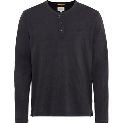 Camel Active tričko NOS HENLEY 1/1 ARM černé