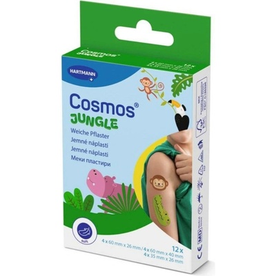 Cosmos Jungle dětské náplasti ve tvaru zvířátek—12 náplastí