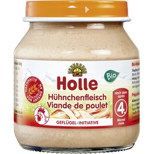 Holle Био месно пюре Holle - Пилешко месо, 125 g (BB210324) - baby