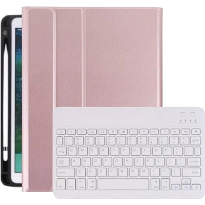 AppleKing puzdro s klávesnicou a priestorom na Apple Pencil pre iPad 9,7" (2017/2018) / Air 1 / 2 / Pro 9,7" - Ružové
