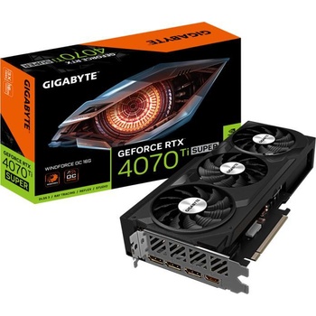 GIGABYTE GeForce RTX 4070 TI SUPER WINDFORCE OC 16GB GDDR6X (GV-N407TSWF3OC-16GD)