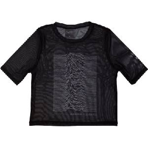 Joy Division Unknown Pleasures (Mesh) Black S Дамски Риза (JDMCT19LB01)