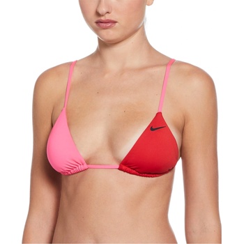 Nike Color Block Womens Triangle Bikini Top - University Red