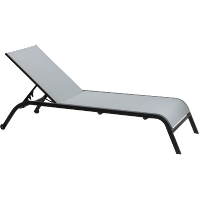 Horecano HG-Шезлонг 4 позиционен с колела 197, 5x69xh34cm СВЕТЛО СИВ (40631T-ST-WHEEL-G) (0195442)