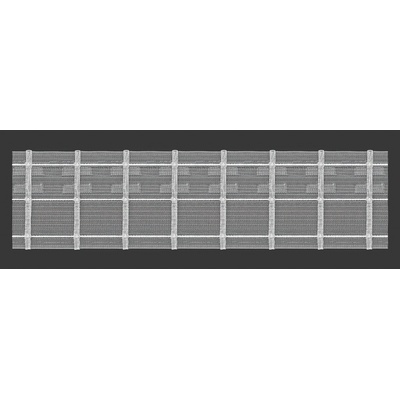 MAGAM Záclonová řasící páska, stuha 2.75.150.2, tužkové sklady, řasení 1:1,5, transparentní, bílý oplet, šířka 7,5cm (v metráži) – Zboží Dáma