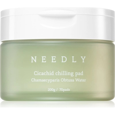 NEEDLY Cicachid Chilling Pad ексфолиращи тампони за лице с успокояващ ефект 70 бр