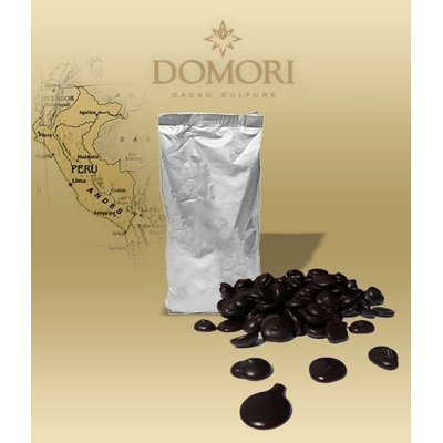 Domori Apurimac Čokoláda Perú 72% hořká pecky 1 kg