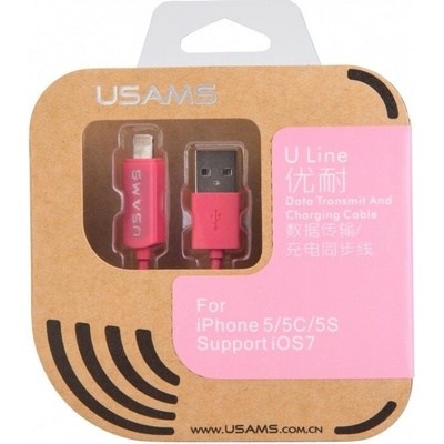 Usams UHLINE08 Uline Lightning růžový