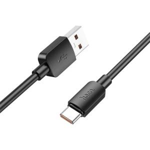 hoco. X96 кабел за данни USB - Type-C, 100 cm, ЧЕРЕН X96_6A_B (X96_6A_B)