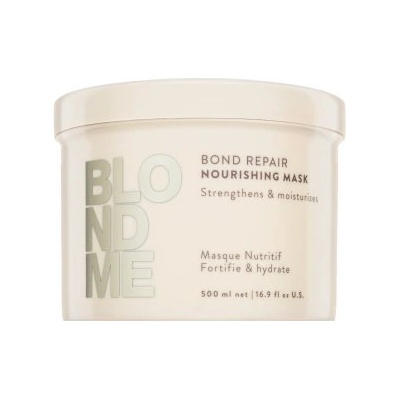 Schwarzkopf BlondMe Bond Repair Nourishing Mask подхранваща маска за руса коса 500 ml