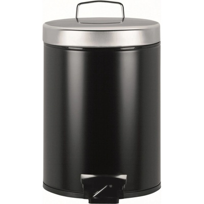Brabantia pedálový koš na odpadky 5 l matná černá/víko kovové 333361