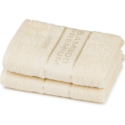 4Home Uterák Bamboo Premium krémová, 50 x 100 cm, sada 2 ks