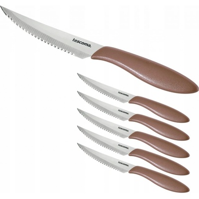 Tescoma PRESTO 863056.35 Nôž steakový PRESTO 12 cm 6 ks hnedá