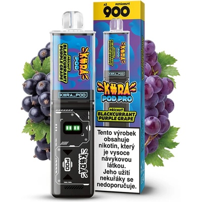 Kurwa Pod Pro Blackcurrant Purple Grape 20 mg 900 potáhnutí