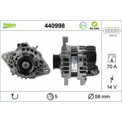 Alternátor VALEO 440998