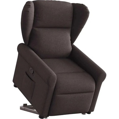 vidaXL 11461.3303379 Zvedací polohovací tmavě hnědé textil