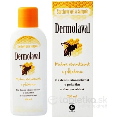 Inamed Dermolaval sprchový gél a šampon pH 55 Medová péče 200 ml