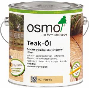 Osmo Wood Oil 007 Teak Oil Clear - Декинг масла 2.5л (4208)