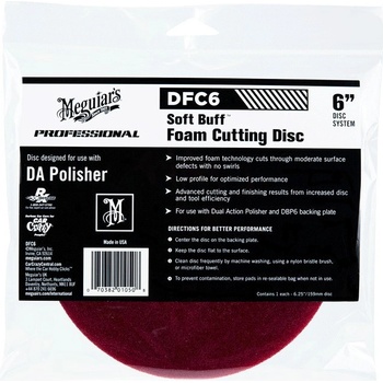 Meguiar's Soft Buff Foam Cutting Disc 6"