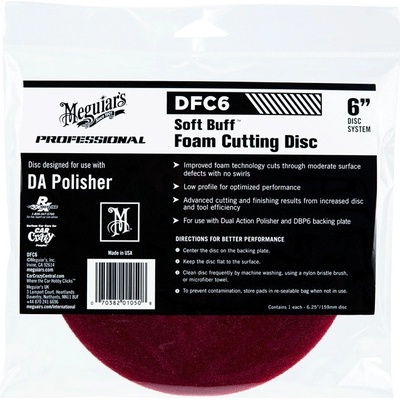 Meguiar's Soft Buff Foam Cutting Disc 6"
