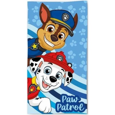 MLC plážová osuška Paw Patrol motív Chase a Marshall 70 x 140 cm