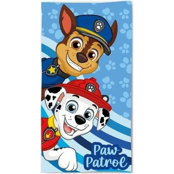 MLC plážová osuška Paw Patrol motív Chase a Marshall 70 x 140 cm