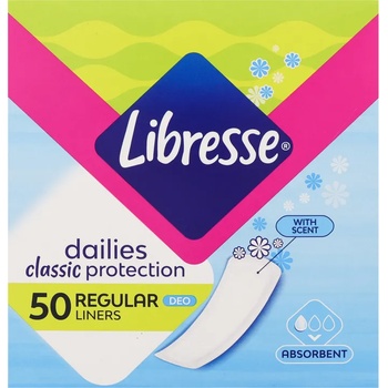 Libresse ежедневни дамски превръзки, Classic, Deo, 50 броя