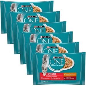 PURINA ONE STERILCAT пиле и говеждо в сос 24 x 85 г