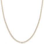 SAVICKI Тенис колие, жълто злато 585, бели сапфири 4.950ct 2.5 мм 42 см