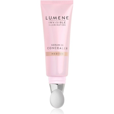Lumene Invisible Illumination Korektor s rozjasňujícím a vyhlazujícím aplikátorem Medium 10 ml