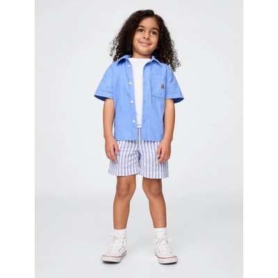 GAP Baby set zo zmesi ľanu Modrá