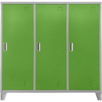 Carmen Метален шкаф Carmen CR-1605-3 JZ - сив / зелен (3580179_5)