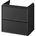 Cersanit S590-100 - Висящ шкаф за баня под мивка MILLE SLIM 60x38 cm черен (CS0253)